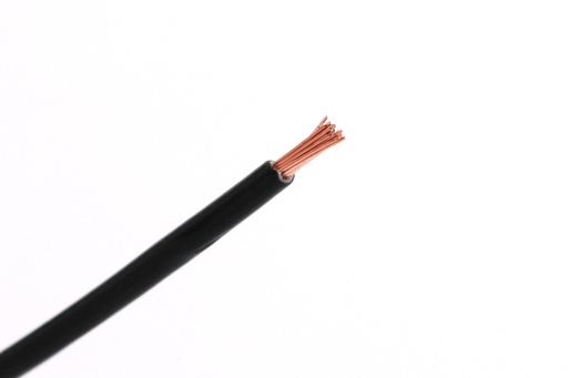 [1BLK] 1mm² Zwart FLRY-B 
