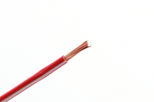 [1RED.WHT] 1mm² Rood-Wit FLRY-B