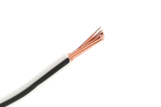 [1WHT.BLK] 1mm² Wit-Zwart FLRY-B